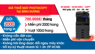 Cho thuê máy photocopy tại TPHCM - Bình Dương
