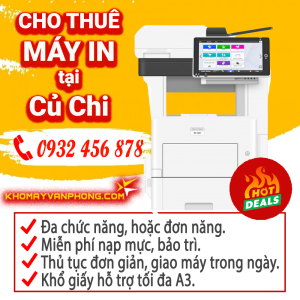 Cho thuê máy in tại Củ Chi