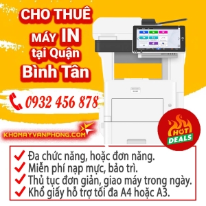 Cho thuê máy in tại Bình Tân, TP.HCM