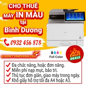 Cho thuê máy in màu tại Bình Dương