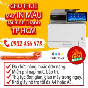 Cho thuê máy in màu Bình Thạnh, TP.HCM