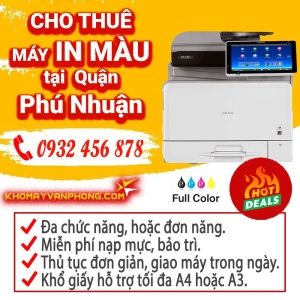 Cho thuê máy in màu Phú Nhuận, Tp.HCM