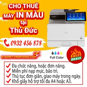 Cho thuê máy in màu Thủ Đức, Tp.HCM