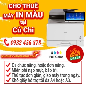 Cho thuê máy in màu Củ Chi, Tp.HCM