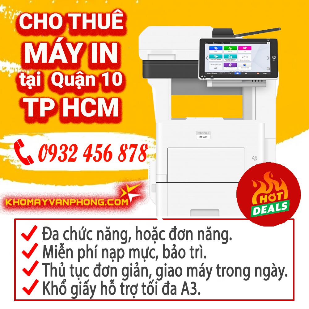 Cho thuê máy in tại Quận 10, TP.HCM