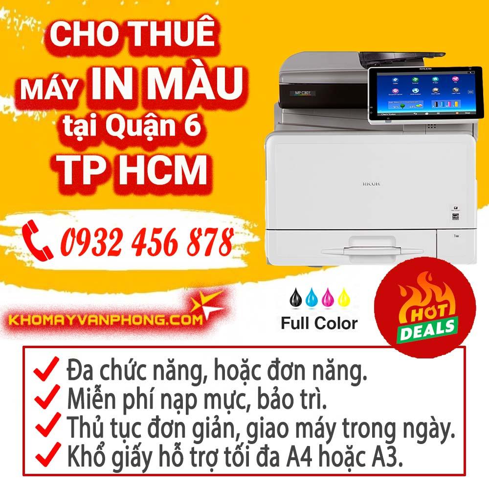 Cho thuê máy in màu tại Quận 6, TP.HCM