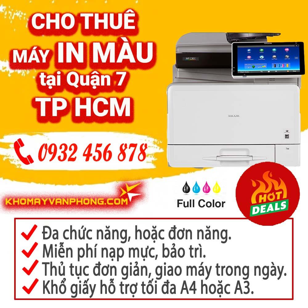 Cho thuê máy in máu tại quận 7, TP.HCM